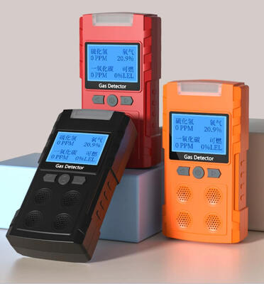 Spraakgestuurde Multi-Gasdetector ONETEST-G40 4-in-1 Brandbaar O2 H2S CO Monitor met Tweetalig Alarm Explosieveilig